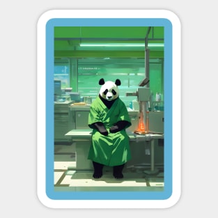 Surgeon panda in operation theatre Sticker